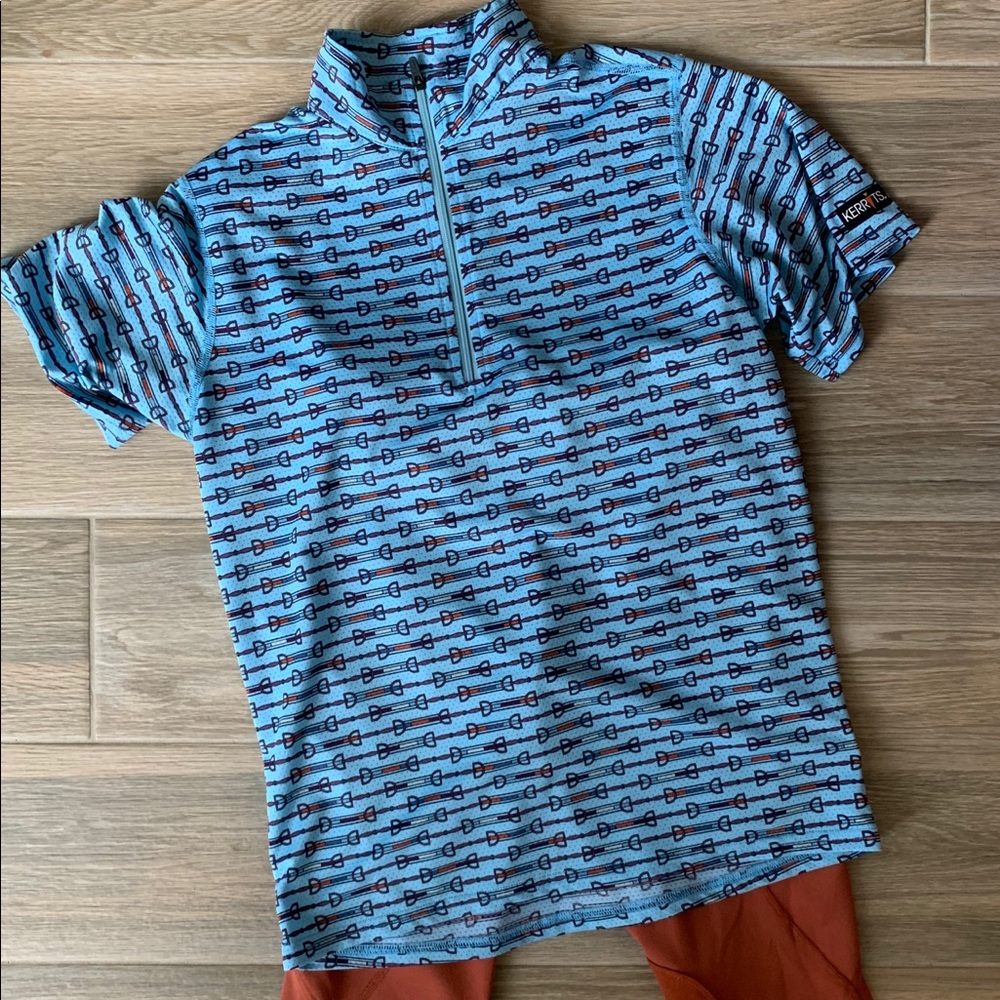Kerrits Ice Fil short sleeve girls shirt XL